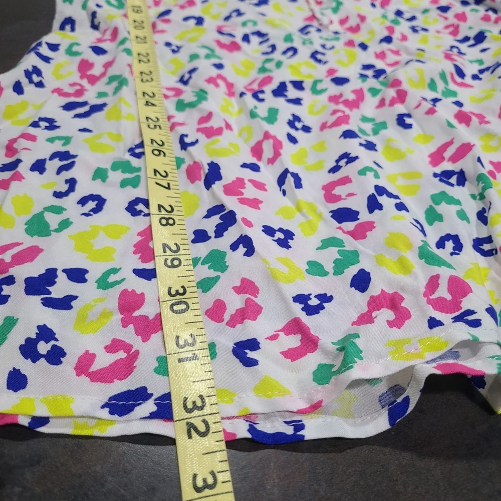 NEW Cabana Crown & Ivy Sz Medium dress multicolored leopard print Lisa FrankNew - Picture 6 of 11